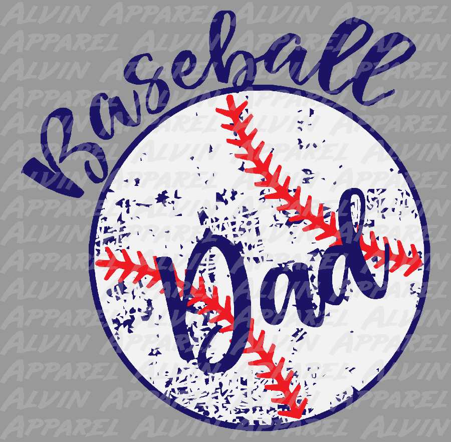 Baseball Dad Distressed