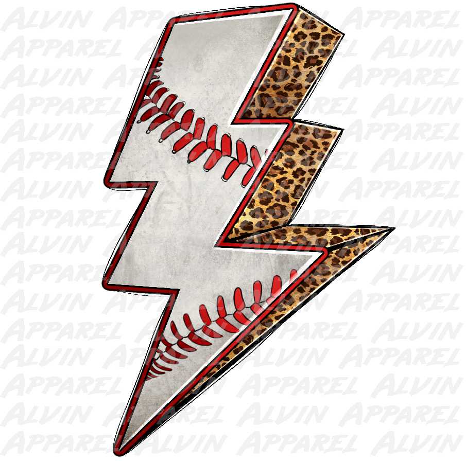 Baseball Lightning Bolt