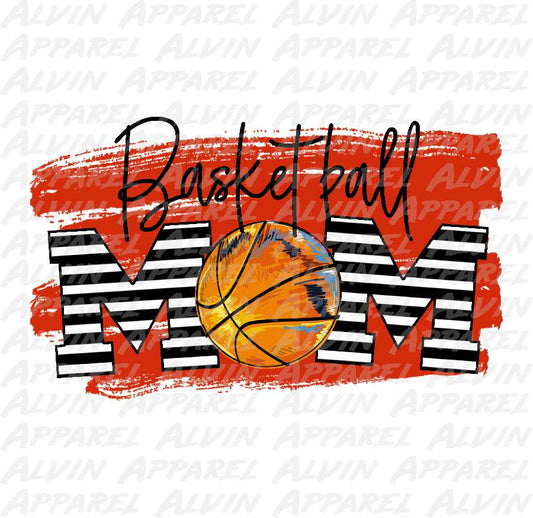 Basketball Mom Stripes Red