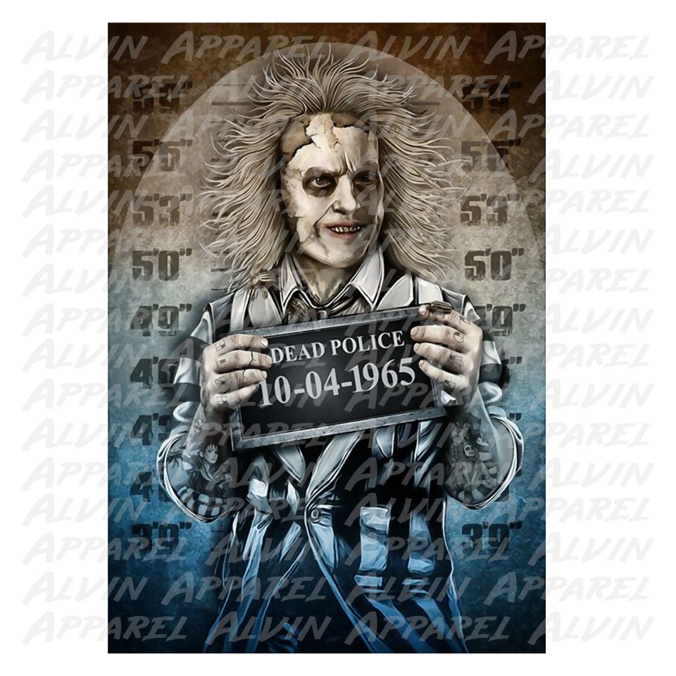 Beetlejuice Mugshot – Alvin Apparel