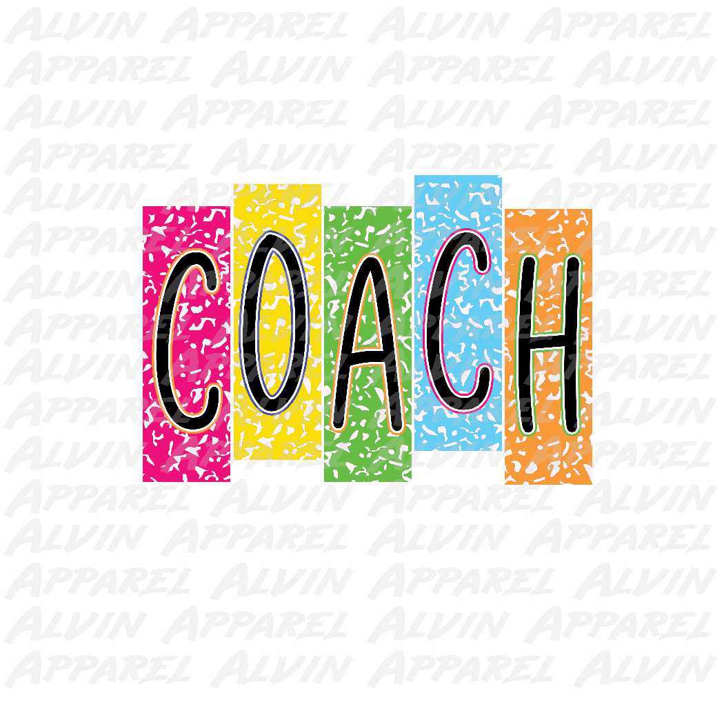 coach colorful blocks