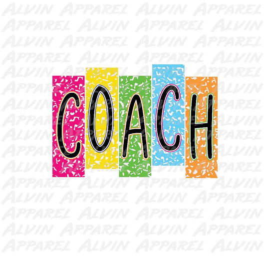 coach colorful blocks