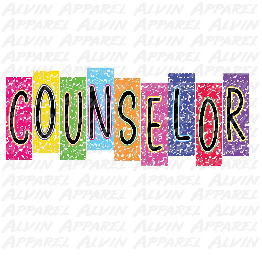 counselor colorful blocks