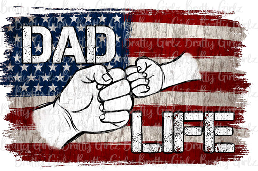 Dad Life American Flag