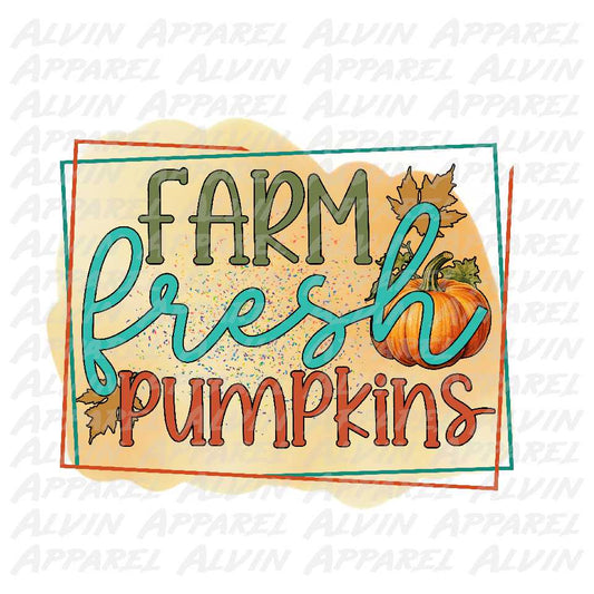 Farm fresh pumpkins Transfer