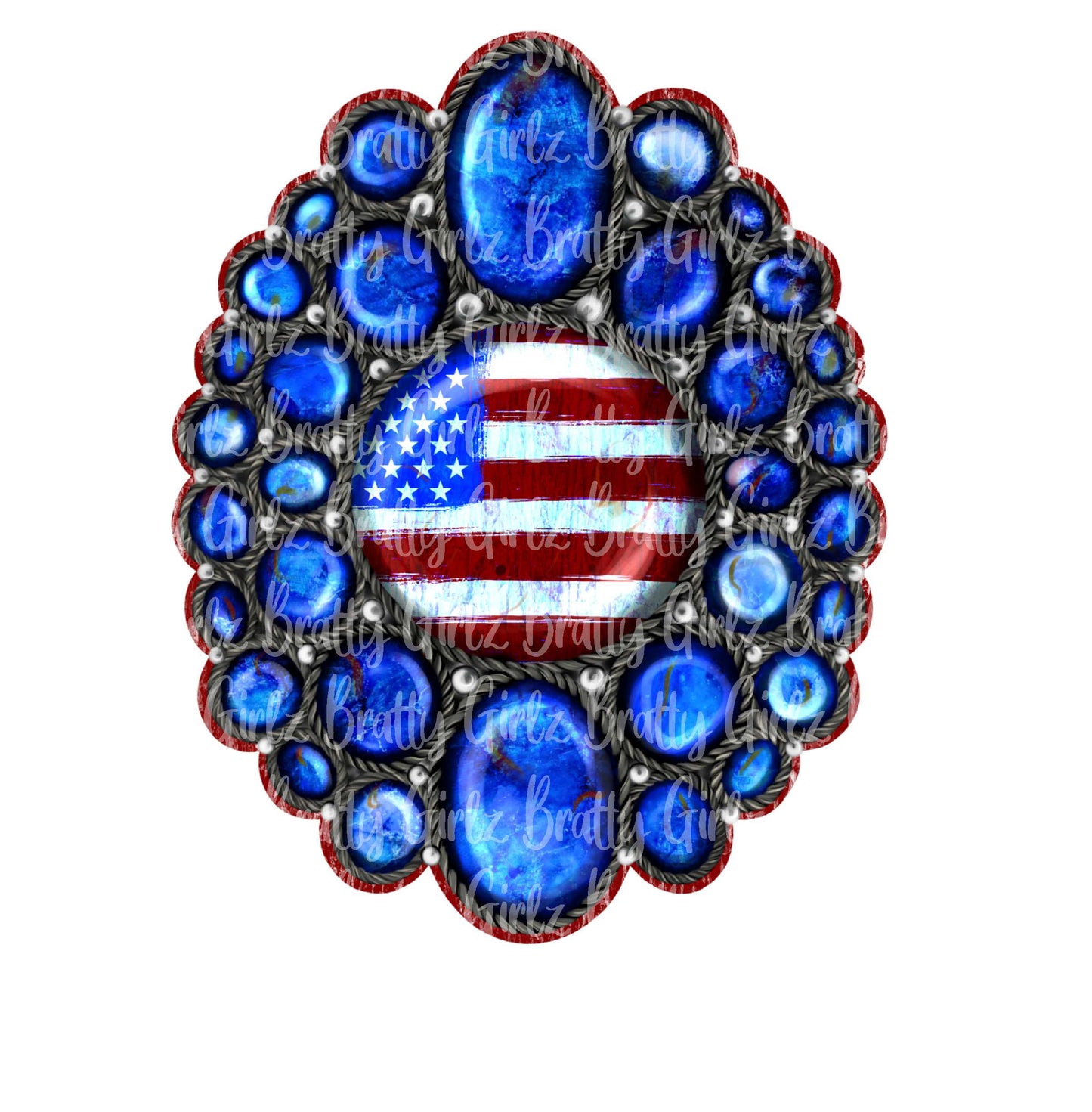 Flag Gem Stone