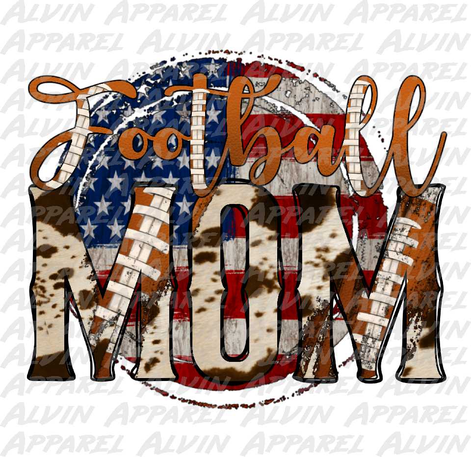 Football Mom USA cowhide