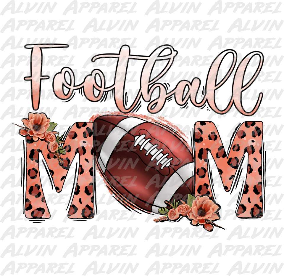 Football Mom Coral or Mint