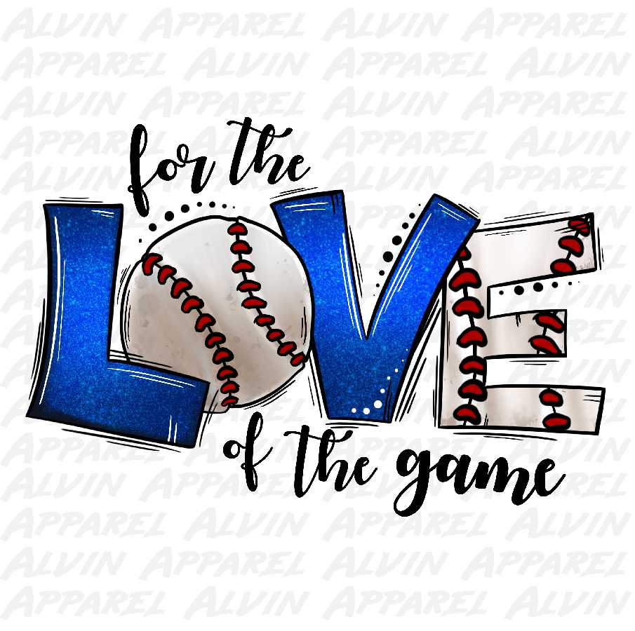 For The Love Of The Game Royal Glitter