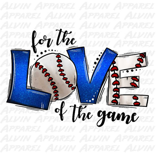 For The Love Of The Game Royal Glitter