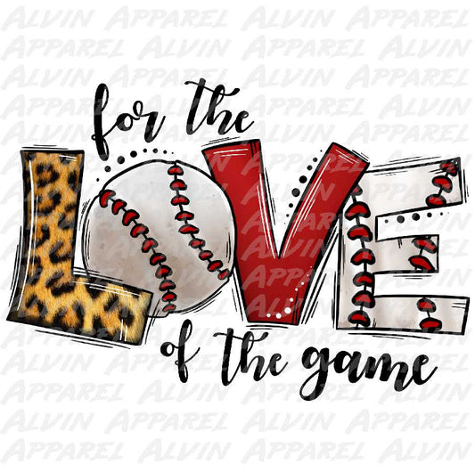 For The Love Of The Game Leopard Red