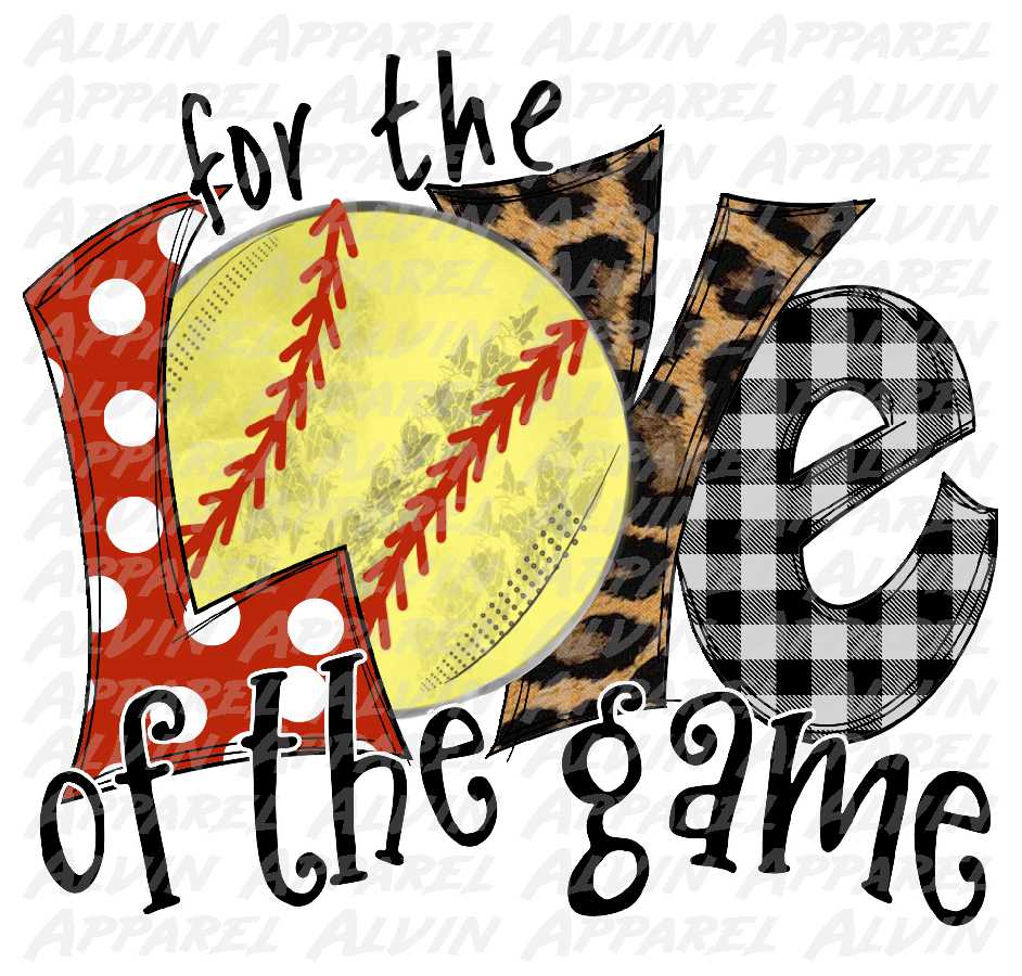 Softball For The Love Of The Game Polka Dots