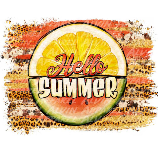 Hello Summer Watermelon Lemon