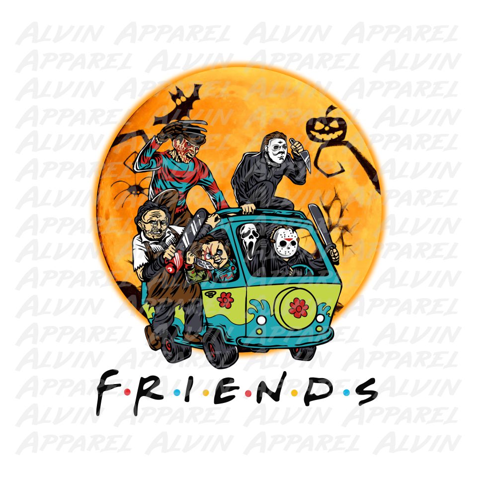 Horror Friends Mystery Machine Bkg