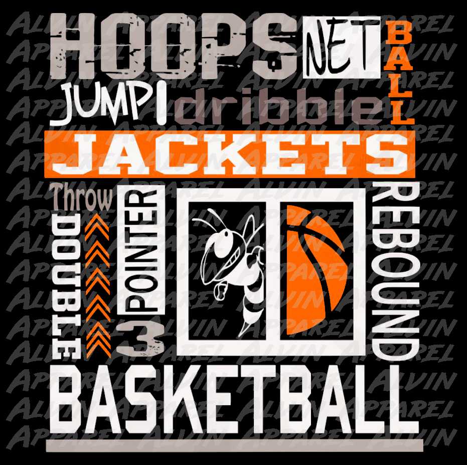 Jackets Basketball Typography