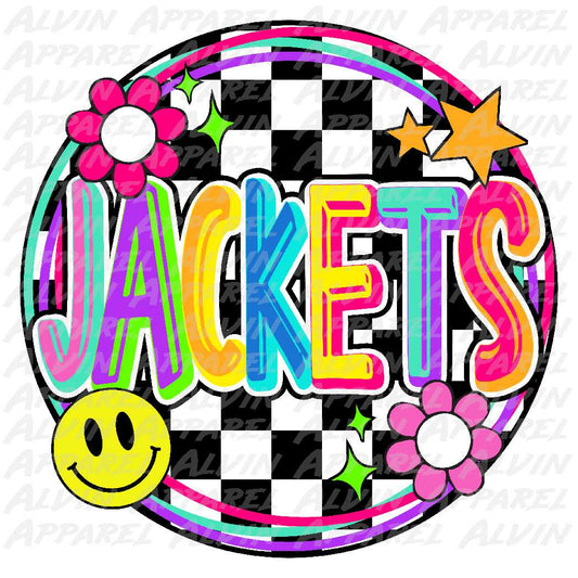 Jackets groovy checker circle