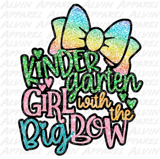 Kindergarten Girl with the Big Bow