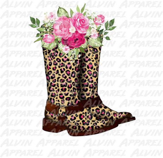 Leopard Boots