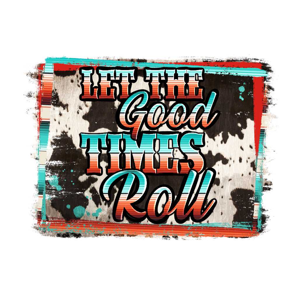 Let the Good Times Roll Serape Cowhide