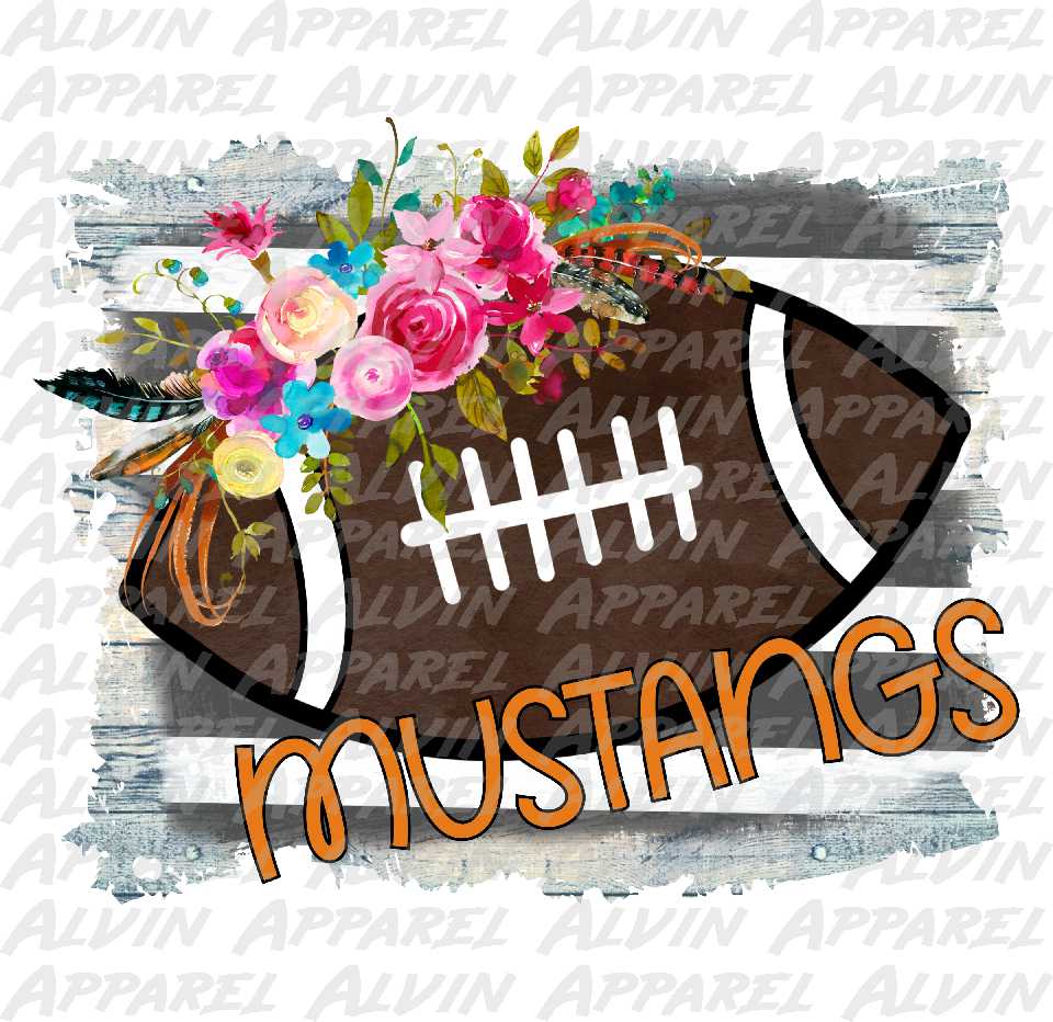 Mustangs Football Floral