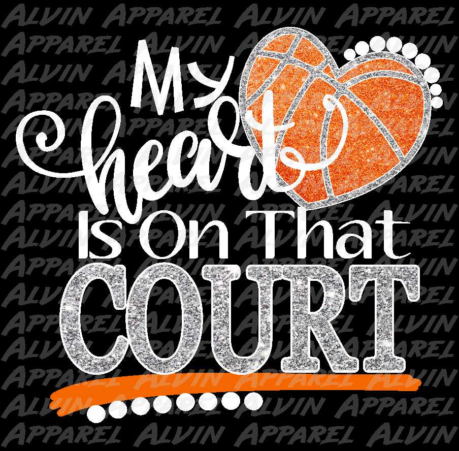My Heart Is On That Court Glitter
