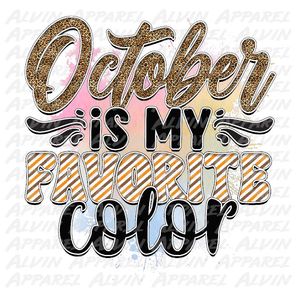 October is my favorite color 2 Transfer