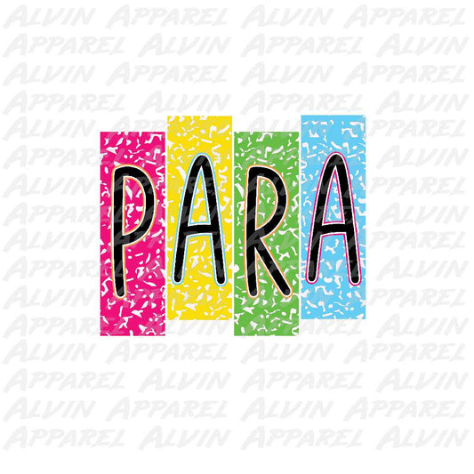 Para colorful blocks