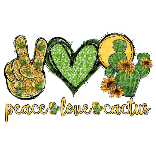 Peace Love Cactus