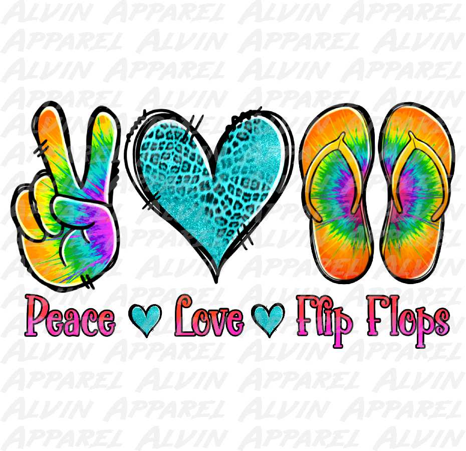 Peace Love Flip Flops