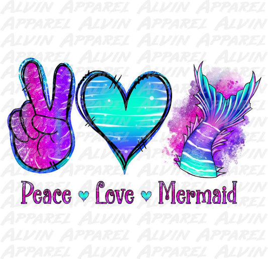 Peace Love Mermaid