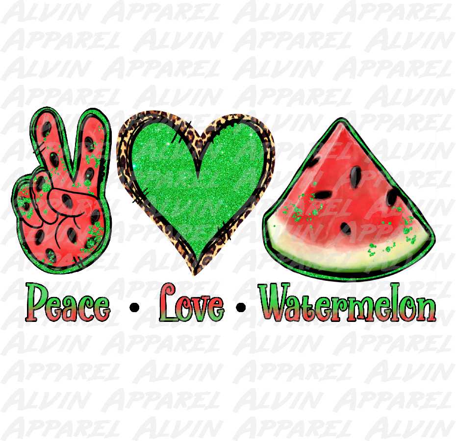 Peace Love Watermelon