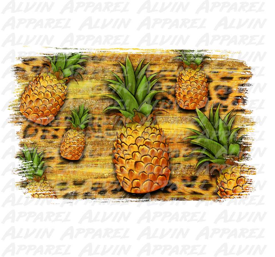 Pineapple Leopard Background