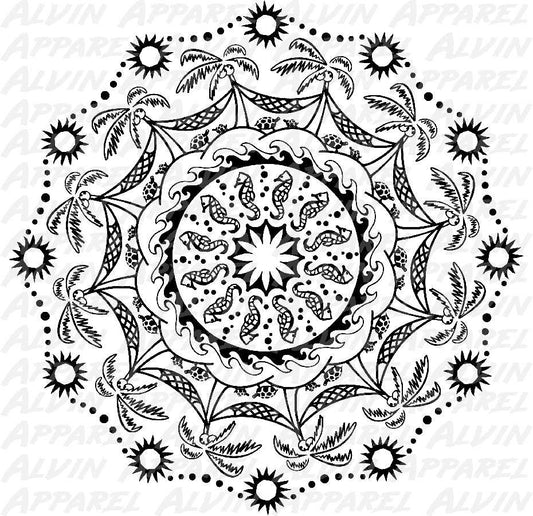 Sea Mandala Black