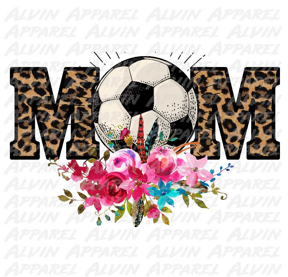 Soccer Mom Leopard Floral