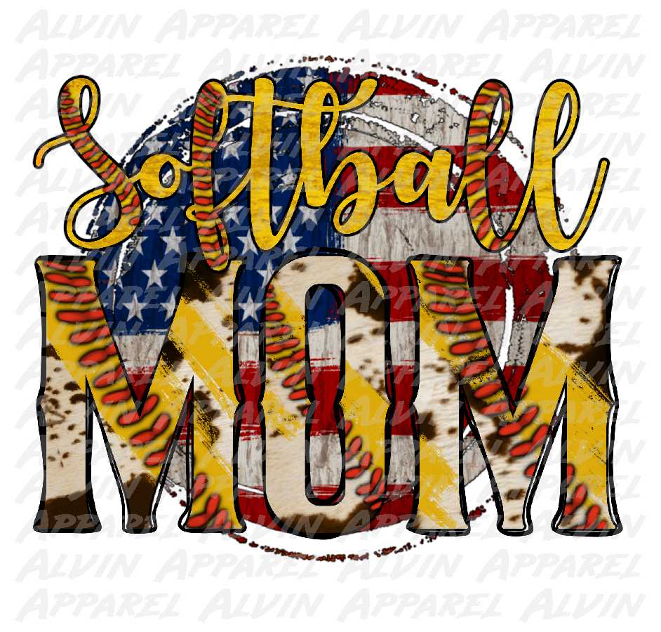 Softball Mom Flag