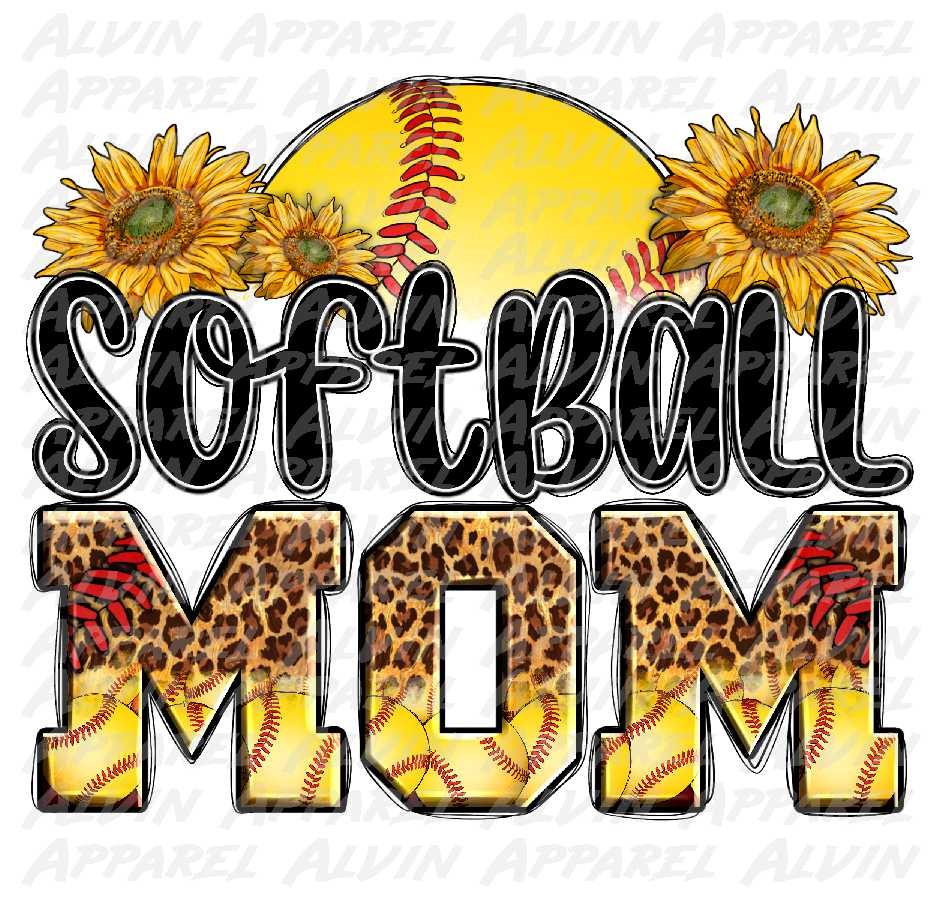 Softball Mom Sunflowers