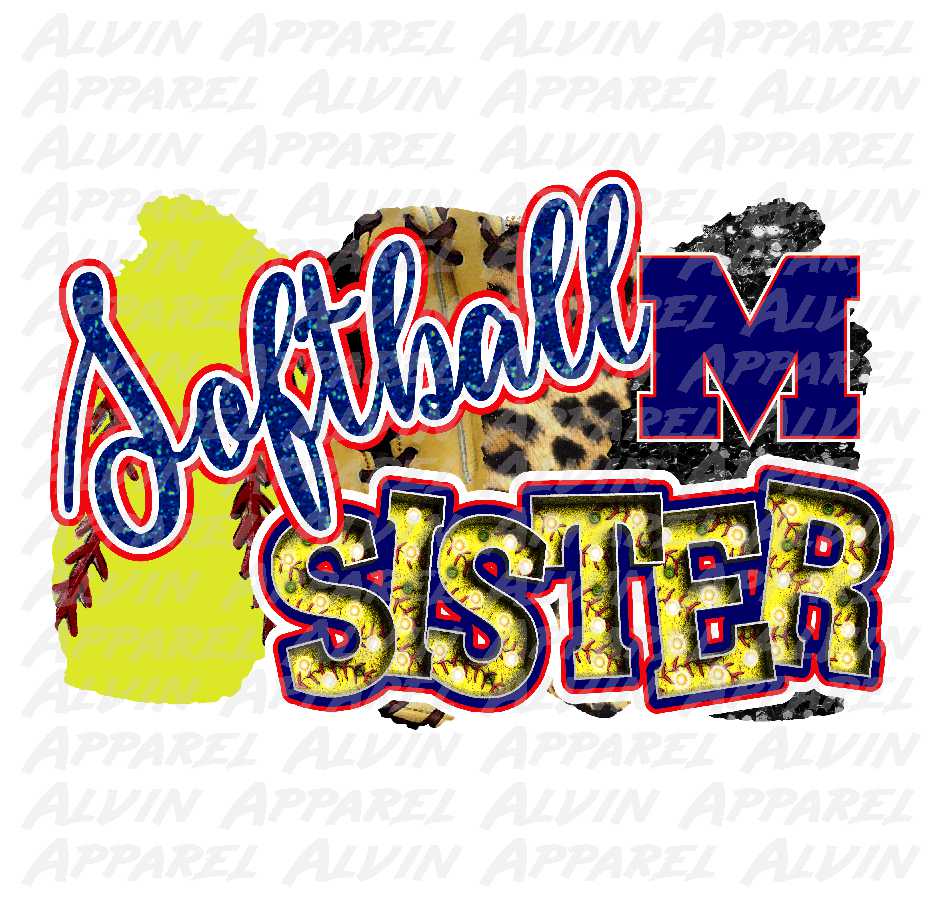 Softball Sister Manvel Mavericks