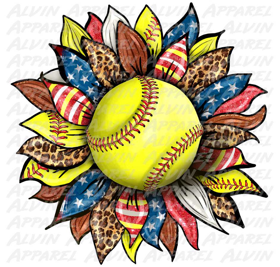 Softball Sunflower