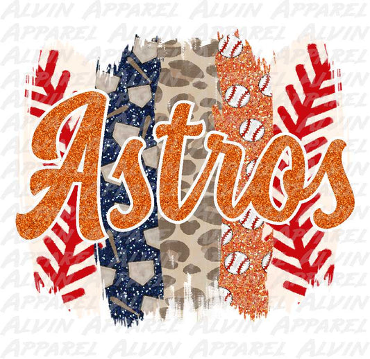 Astros Brushstrokes