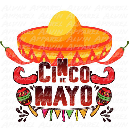 Cinco de Mayo Hat maracas banner