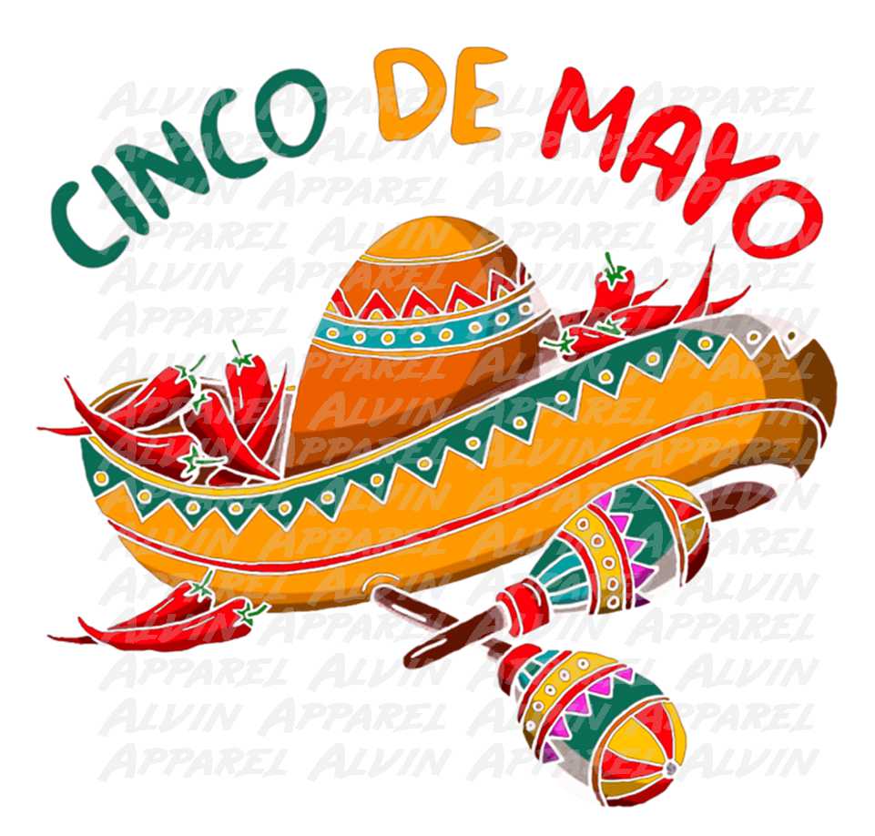 Cinco de Mayo Sombrero Maracas