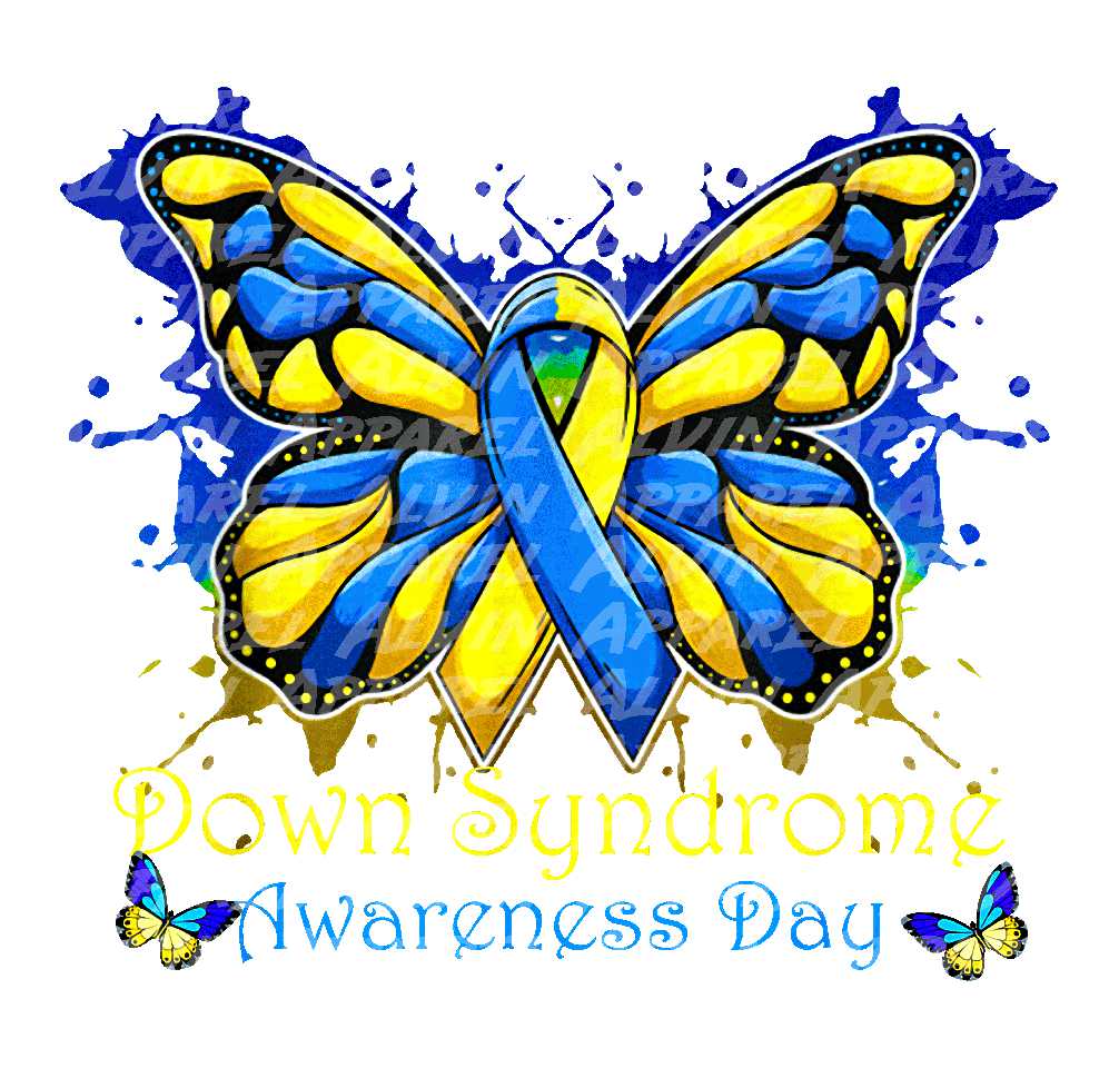 Down Syndrome Awareness Day Butterfly