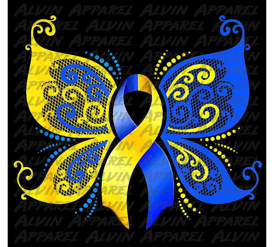 Down Syndrome Butterfly Ribbon