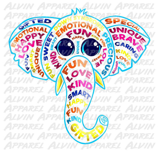 Down Syndrome Elephant Words