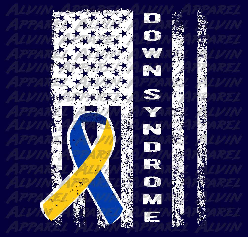 Down Syndrome Flag Ribbon