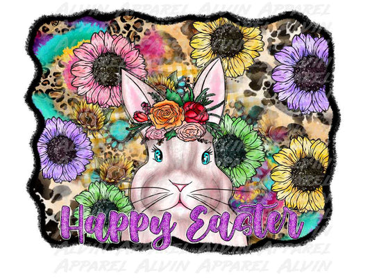 Happy Easter Black Border