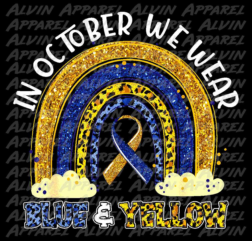 DS October We Wear Blue and Yellow