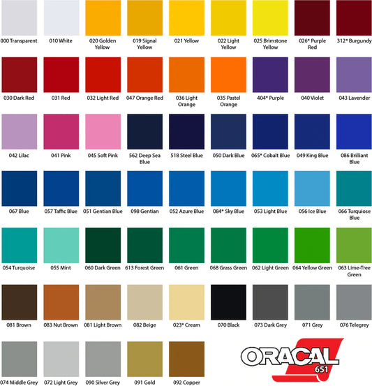 High Vacuum Color Code HTV & Sign Vinyl – Alvin Apparel