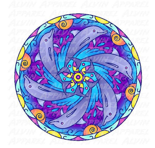 Dolphin Mandala Transfer