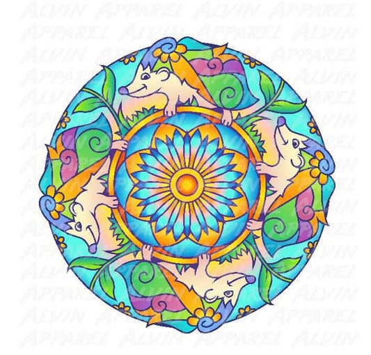 Hedgehog Mandala Transfer